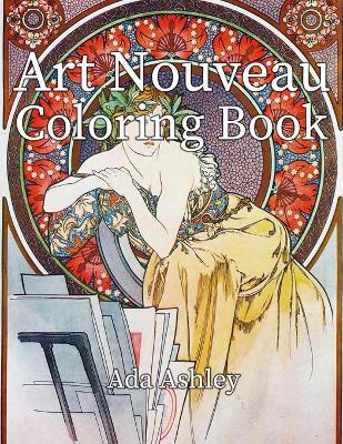 Book cover for Art Nouveau Coloring Book