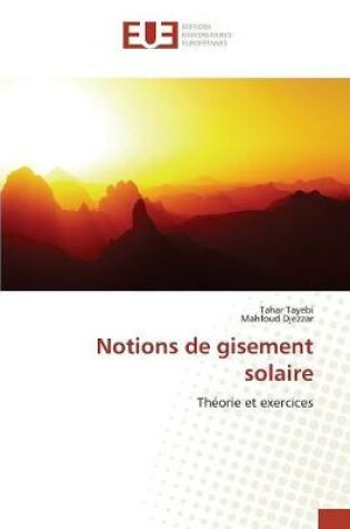 Cover of Notions de Gisement Solaire