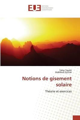 Book cover for Notions de Gisement Solaire