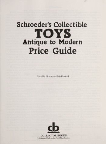 Cover of Schroeders' Collectible Toys Antique to Modern Price Guide