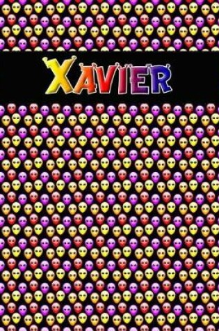 Cover of 120 Page Handwriting Practice Book with Colorful Alien Cover Xavier