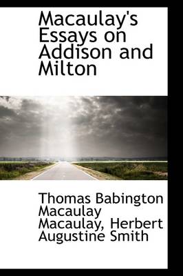 Book cover for Macaulay's Essays on Addison and Milton