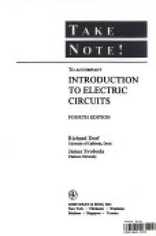 Cover of Circuits 4e Take Note!