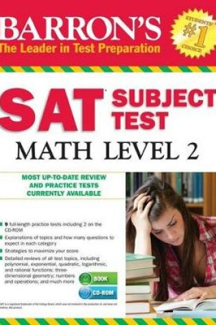 Cover of Barron's SAT Subject Test: Math Level 2 with CD-ROM