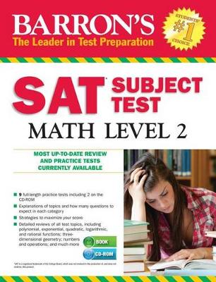 Book cover for Barron's SAT Subject Test: Math Level 2 with CD-ROM