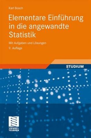 Cover of Elementare Einführung in Die Angewandte Statistik