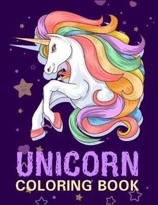 Book cover for Unicorn Coloring Book