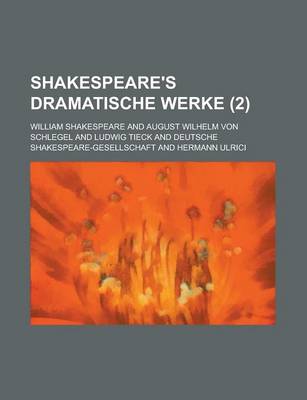 Book cover for Shakespeare's Dramatische Werke (2 )