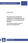 Book cover for Phonetisch-Phonologischer Vergleich Der Vokalsysteme Der Deutschen Und Der Japanischen Sprache