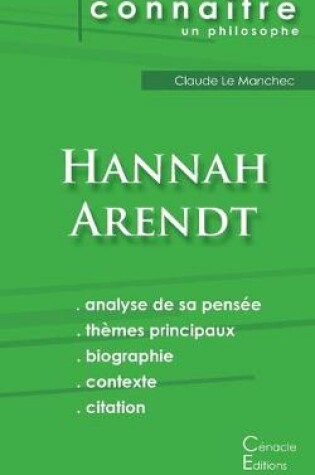 Cover of Comprendre Hannah Arendt (analyse complete de sa pensee)