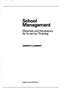 Book cover for School Management