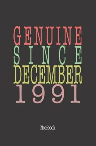 Cover of Genuine Since December 1991