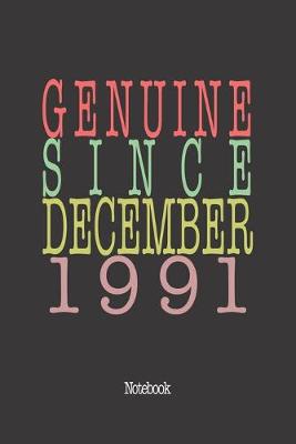 Book cover for Genuine Since December 1991