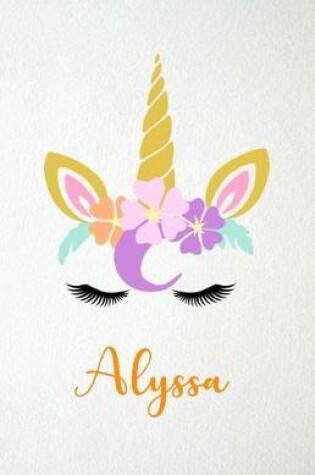 Cover of Alyssa A5 Lined Notebook 110 Pages