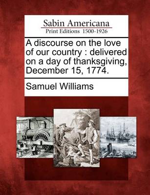 Book cover for A Discourse on the Love of Our Country