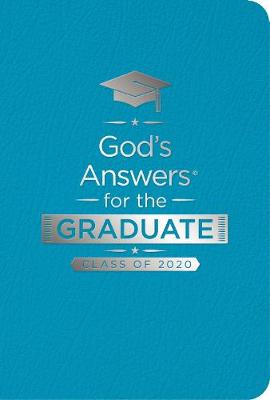 Cover of God's Answers for the Graduate: Class of 2020 - Teal NKJV