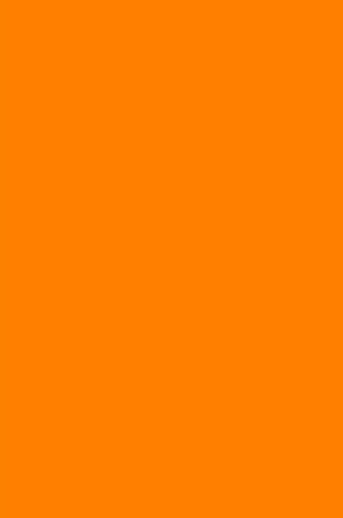 Cover of Journal Orange Color Simple Monochromatic Plain Orange
