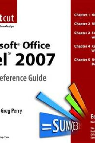 Cover of Microsoft Office Excel 2007 Quick Reference Guide
