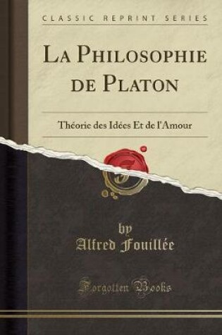 Cover of La Philosophie de Platon