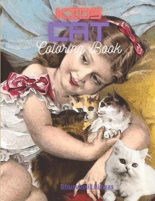 Book cover for Kids Cat Coloring Book