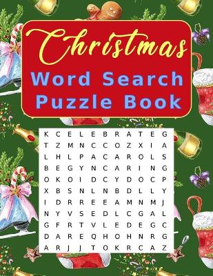 Book cover for Christmas Word Search Puzzle Book