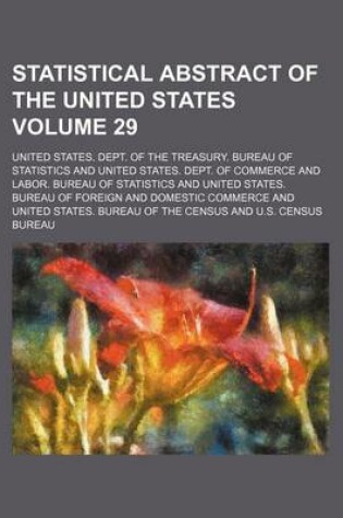 Cover of Statistical Abstract of the United States Volume 29