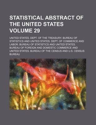 Book cover for Statistical Abstract of the United States Volume 29