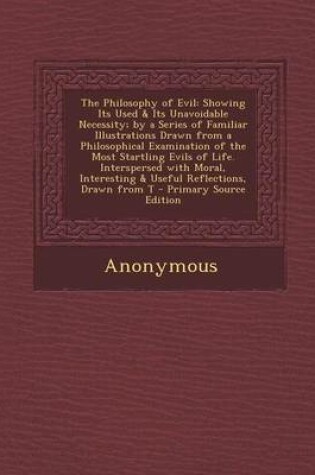 Cover of The Philosophy of Evil