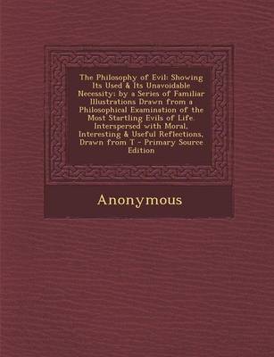 Book cover for The Philosophy of Evil