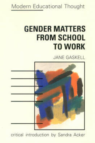 Cover of Gender Matters from School to Work