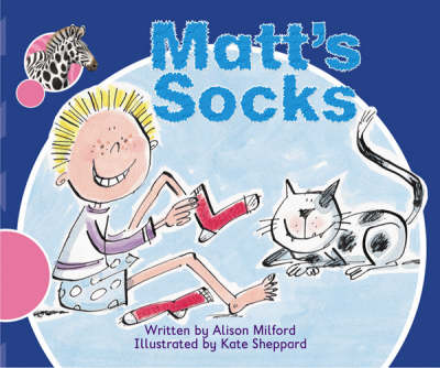 Book cover for Spotty Zebra Pink A Change - Matt's Socks