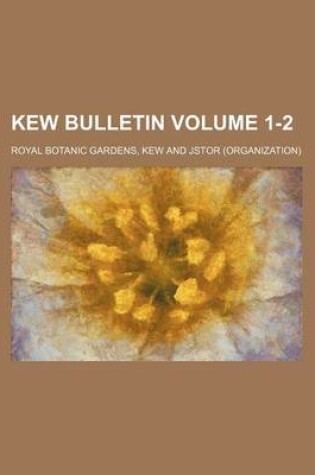 Cover of Kew Bulletin Volume 1-2