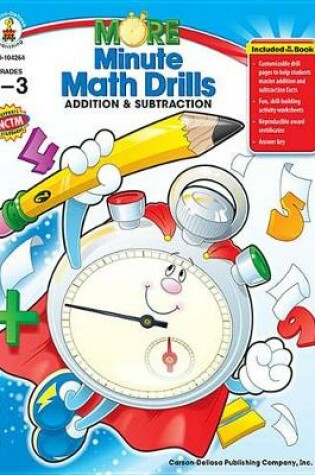 Cover of More Minute Math Drills, Grades 1 - 3