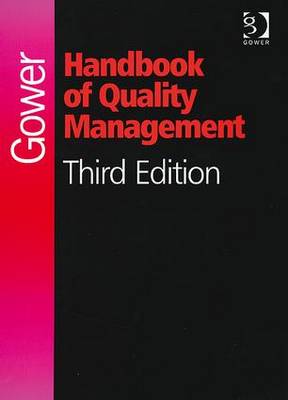 Cover of Gower Handbook of Quality Management