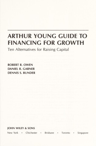 Cover of Financing for Growth