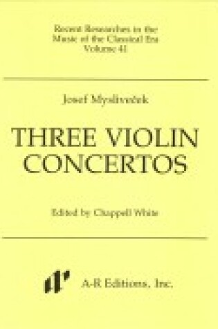 Cover of Three Violin Concertos