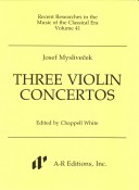 Book cover for Three Violin Concertos