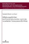 Book cover for Mitteilungspflichten Bei Finanzinstrumenten Nach Der Novellierten Transparenz-Richtlinie