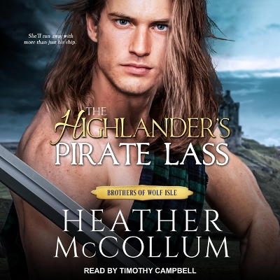 Book cover for The Highlander's Pirate Lass