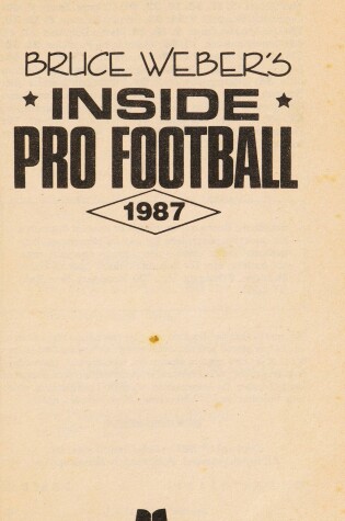 Cover of Bruce Weber's Inside Pro Football 1987