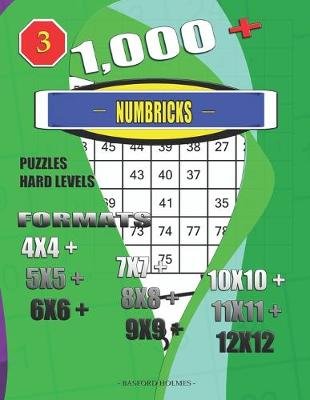 Cover of 1,000 + Numbricks puzzles hard levels