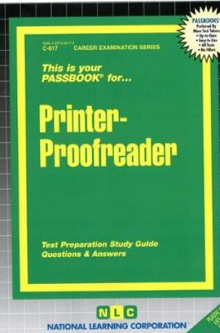 Cover of Printer-Proofreader