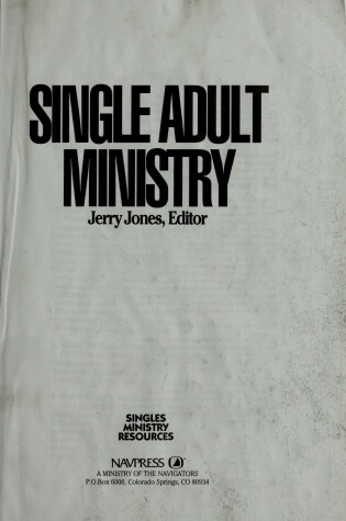 Cover of Single Adult Ministry