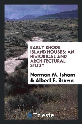 Cover of Early Rhode Island Houses