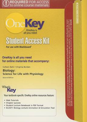 Book cover for OneKey Blackboard, Student Access Kit, Biology