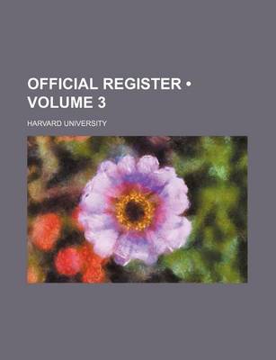 Book cover for Official Register (Volume 3)