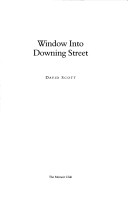 Book cover for Window into Downing Street
