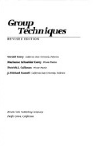 Cover of Group Techniques