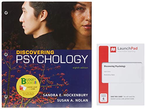Book cover for Loose-Leaf Version for Discovering Psychology & Launchpad for Discovering Psychology (Six Months Access)