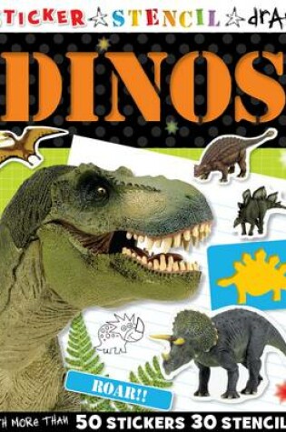 Cover of Sticker Stencil Draw Dinosaurs